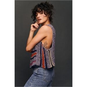 Free People Crochet Cropped Tank